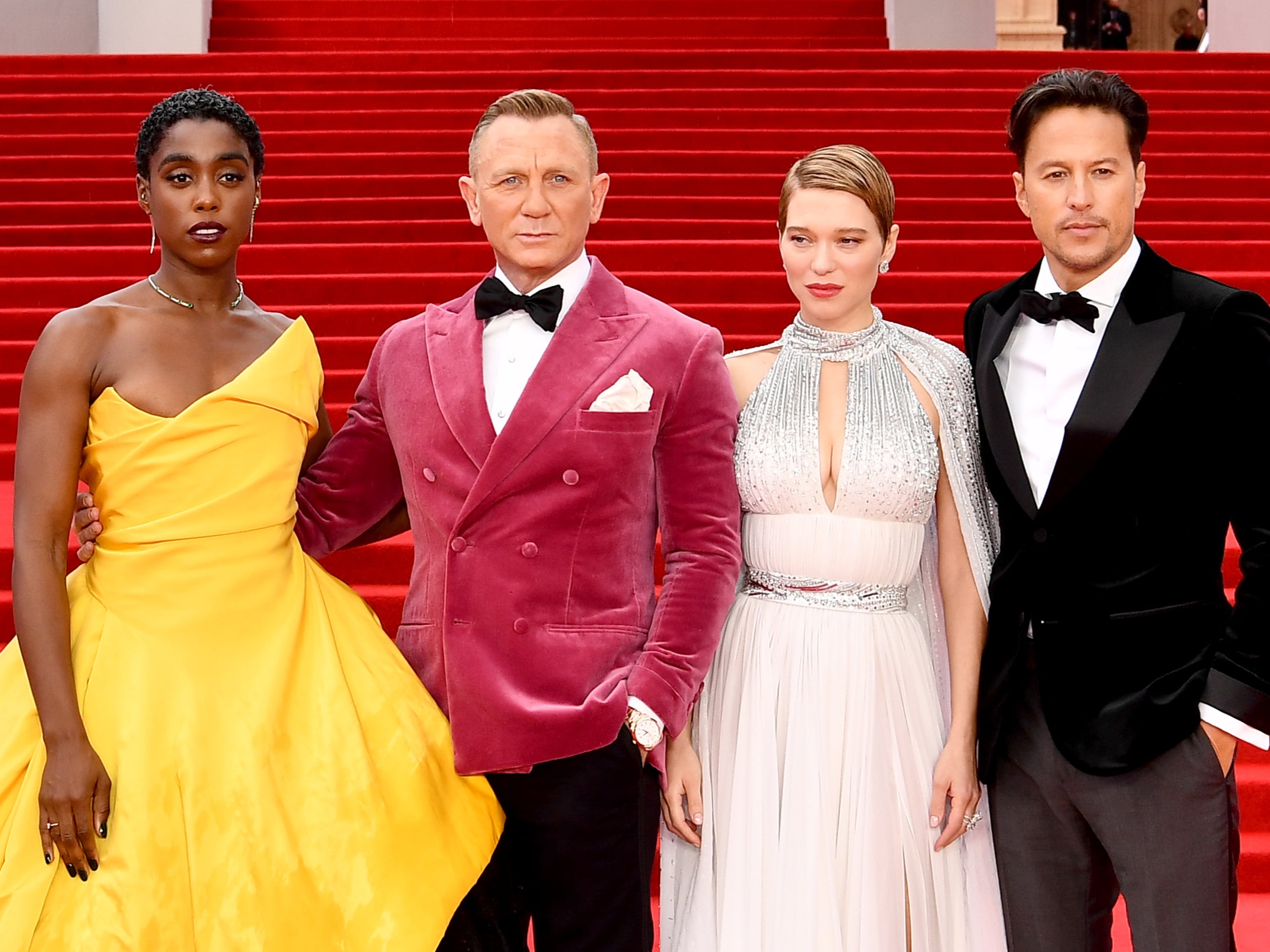 No Time To Die: Daniel Craig, Lashana Lynch, Léa Seydoux y Cary Joji Fukunga, llegan para el estreno