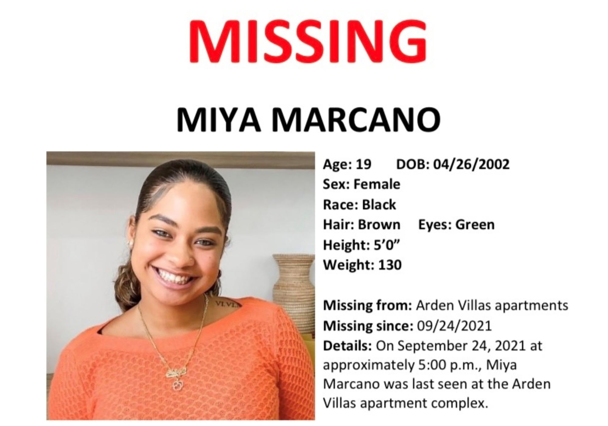 FBI se suma a búsqueda de estudiante desaparecida en Florida