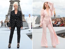 Amber Heard y Helen Mirren desfilan para L’Oreal en la Semana de la Moda de París