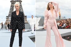 Amber Heard y Helen Mirren desfilan para L’Oreal en la Semana de la Moda de París