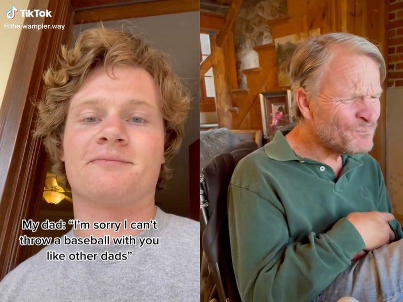 Hijo comparte un sincero recordatorio para su padre con parálisis cerebral en Tiktok: “eres suficiente”