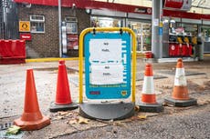 Escasez de combustible: 13% de las gasolineras independientes en Londres y el sureste continúan sin servicio