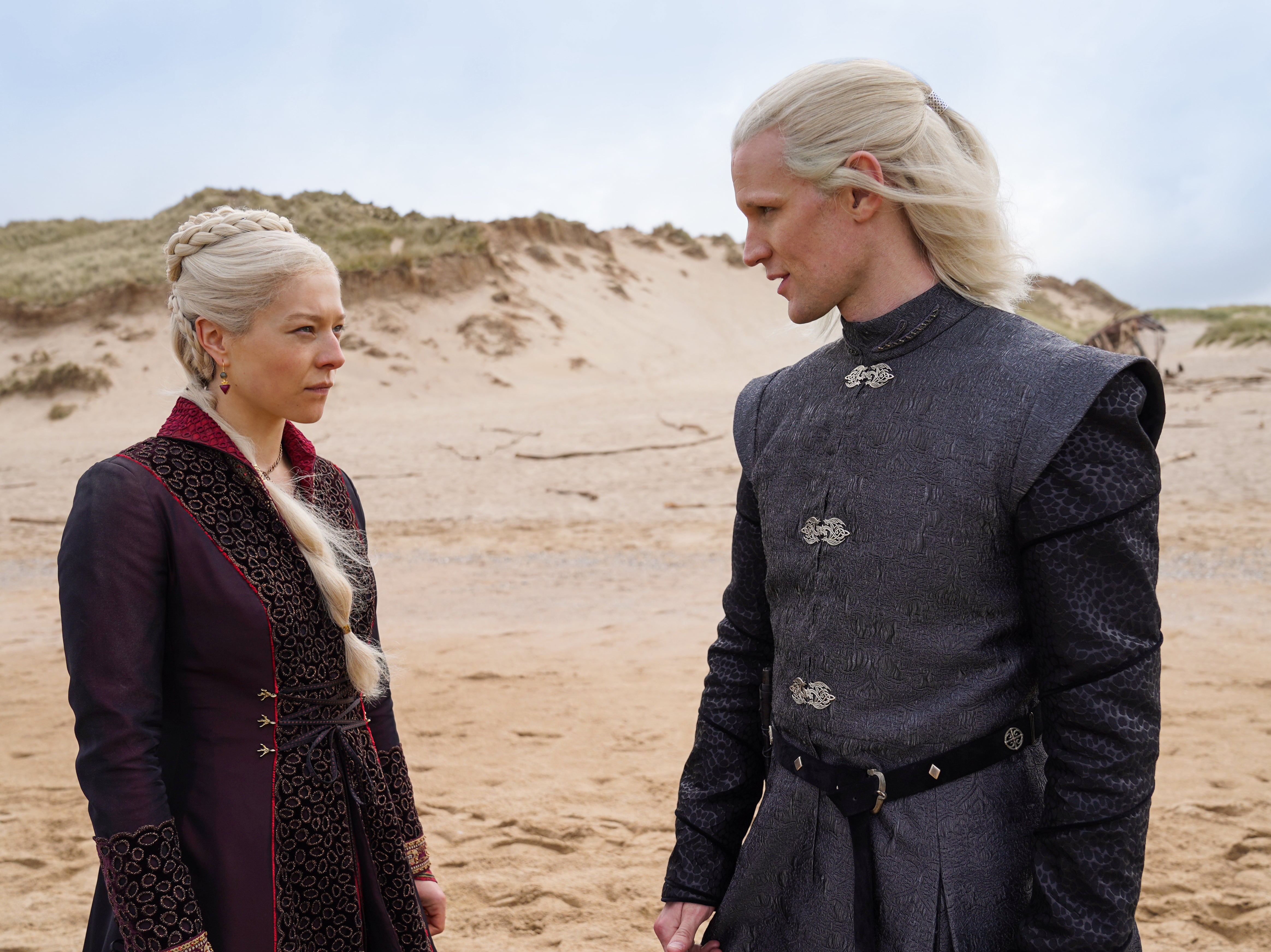 Blonde ambition: Emma D’Arcy as Rhaenyra Targaryen and Matt Smith as Daemon Targaryen