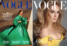 Adele recibe grandes elogios de los fans luego de aparecer en las portadas de Vogue británica y estadounidense