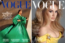 Adele recibe grandes elogios de los fans luego de aparecer en las portadas de Vogue británica y estadounidense