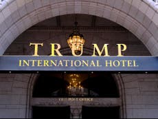 Los demócratas piden al gobierno que cancele el contrato de arrendamiento de hotel de Trump en D. C.