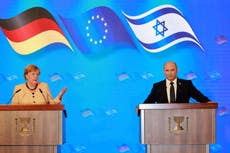 Merkel y Bennett discrepan sobre Irán y los palestinos