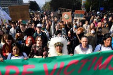 Miles marchan en Bruselas contra el cambio climático