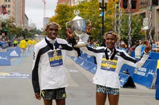 Kenia arrasa en el regreso del maratón de Boston