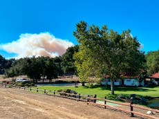 California: rancho que fue propiedad de Ronald Reagan es amenazado por un incendio