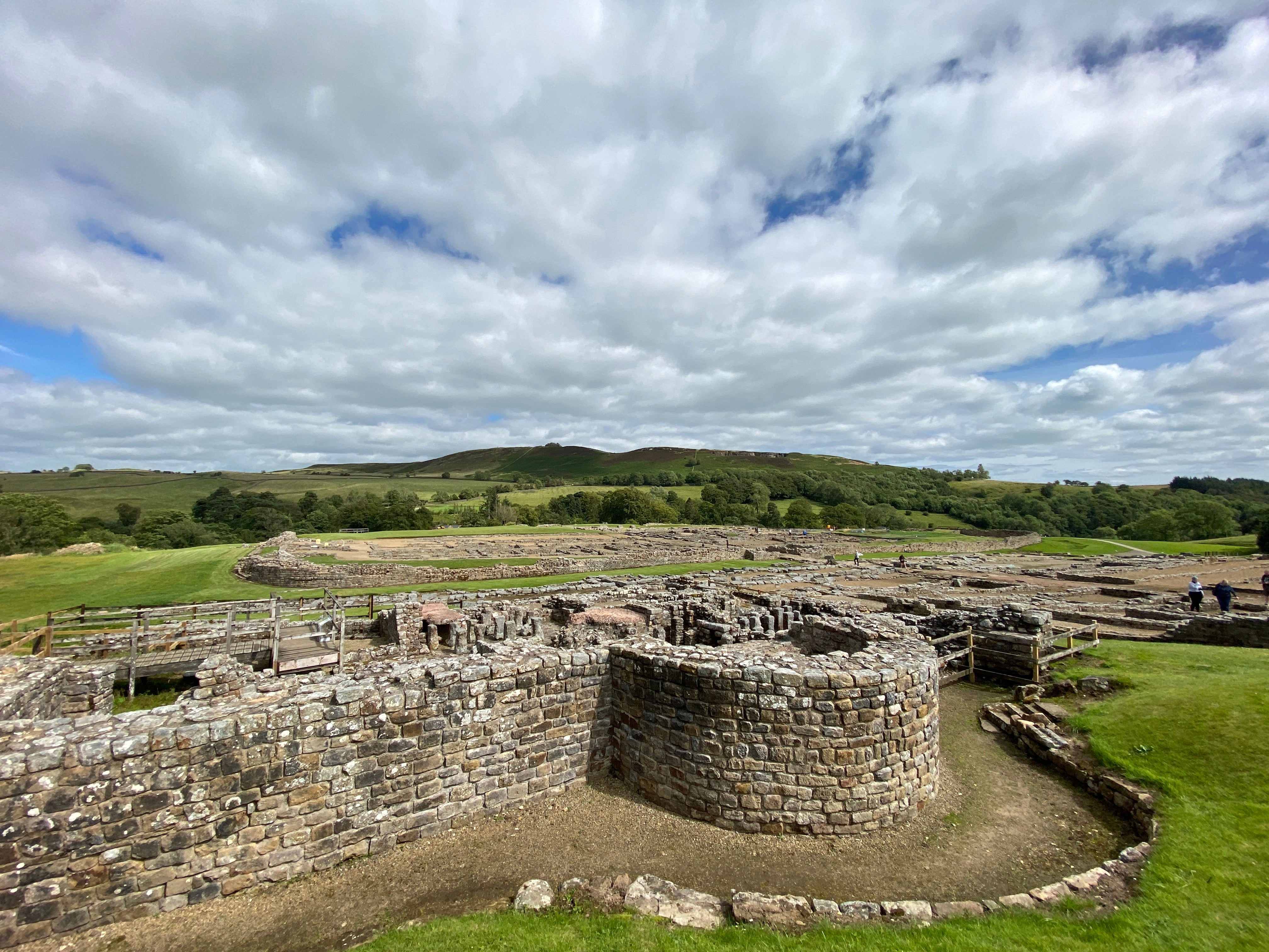 El fuerte y museo romano de Vindolanda, al sur del árbol de Robin Hood, al norte de Inglaterra