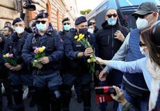 Protestan en Italia por exigencia de pase COVID
