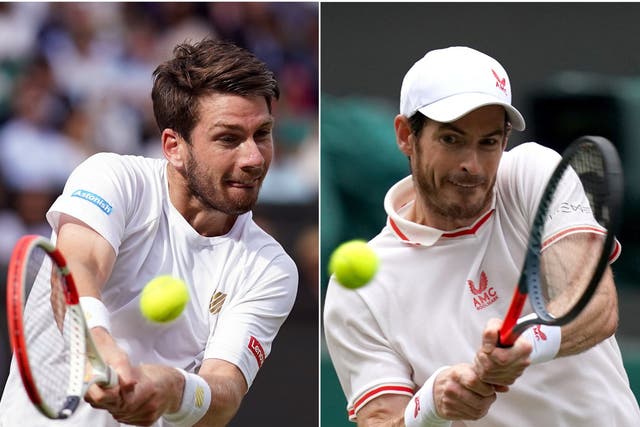 <p>Cameron Norrie y Andy Murray. </p>