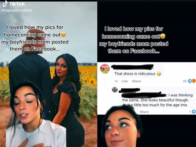 Adolescente acosada por adultos por el vestido inspirado en la princesa Diana que usó para baile