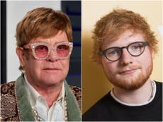 Elton John critica de “chismoso” a Ed Sheeran por revelar dueto navideño secreto