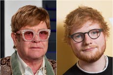 Elton John critica de “chismoso” a Ed Sheeran por revelar dueto navideño secreto
