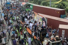 Tres muertos en manifestación islamista en Pakistán