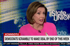 Nancy Pelosi olvida el nombre de Trump en una entrevista con CNN