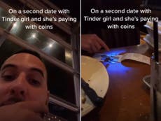Acusan a un hombre de avergonzar a su cita de Tinder después de que ella pagara su parte de la comida con monedas