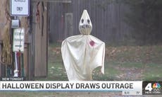 Adornos confederados de Halloween con figuras del Ku Klux Klan provocan rechazo de la comunidad