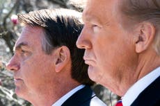 “Brasil tiene suerte”: Trump elogia a Bolsonaro horas después de que Senado brasileño recomendara cargos penales