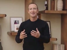 La extraña decoración del hogar de Mark Zuckerberg vista en un video en vivo