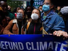 Cop26: Greta Thunberg se une a protesta climática en Londres antes de cumbre