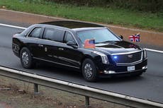 Habitantes de Glasgow están encantados de ver a ‘La Bestia’ de Joe Biden en una gasolinera local