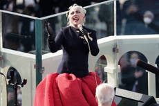 Lady Gaga dice que usó un vestido “a prueba de balas” para cantar en la inauguración de Biden