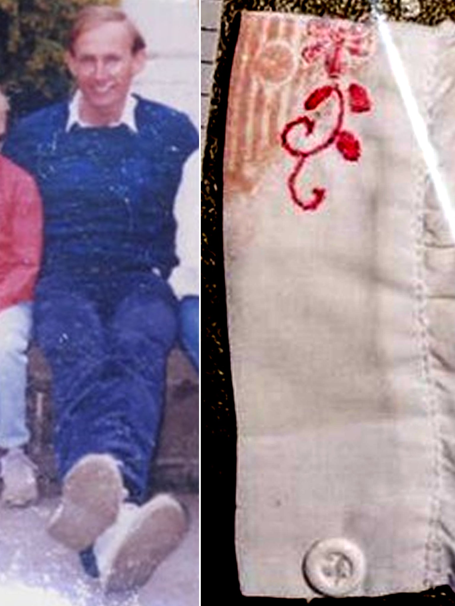 Photo of Fuller, left, wearing trainers that matched shoeprint left on Knell’s blouse