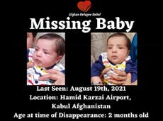 Bebé entregado a soldados estadounidenses durante caos en Kabul sigue desaparecido