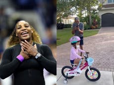 Serena Williams comparte un ‘raro avistamiento’ de su padre mientras anima a su nieta Olympia