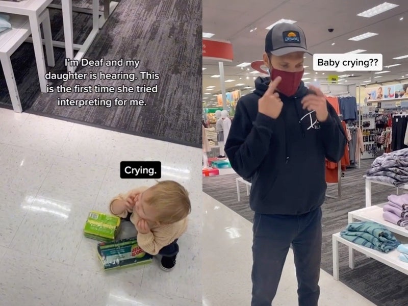 Padre sordo comparte “increíble” momento en que su hija intentó “interpretar” para él por primera vez
