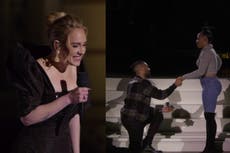 Adele sorprende a sus fans al orquestar una propuesta de matrimonio sorpresa en su concierto