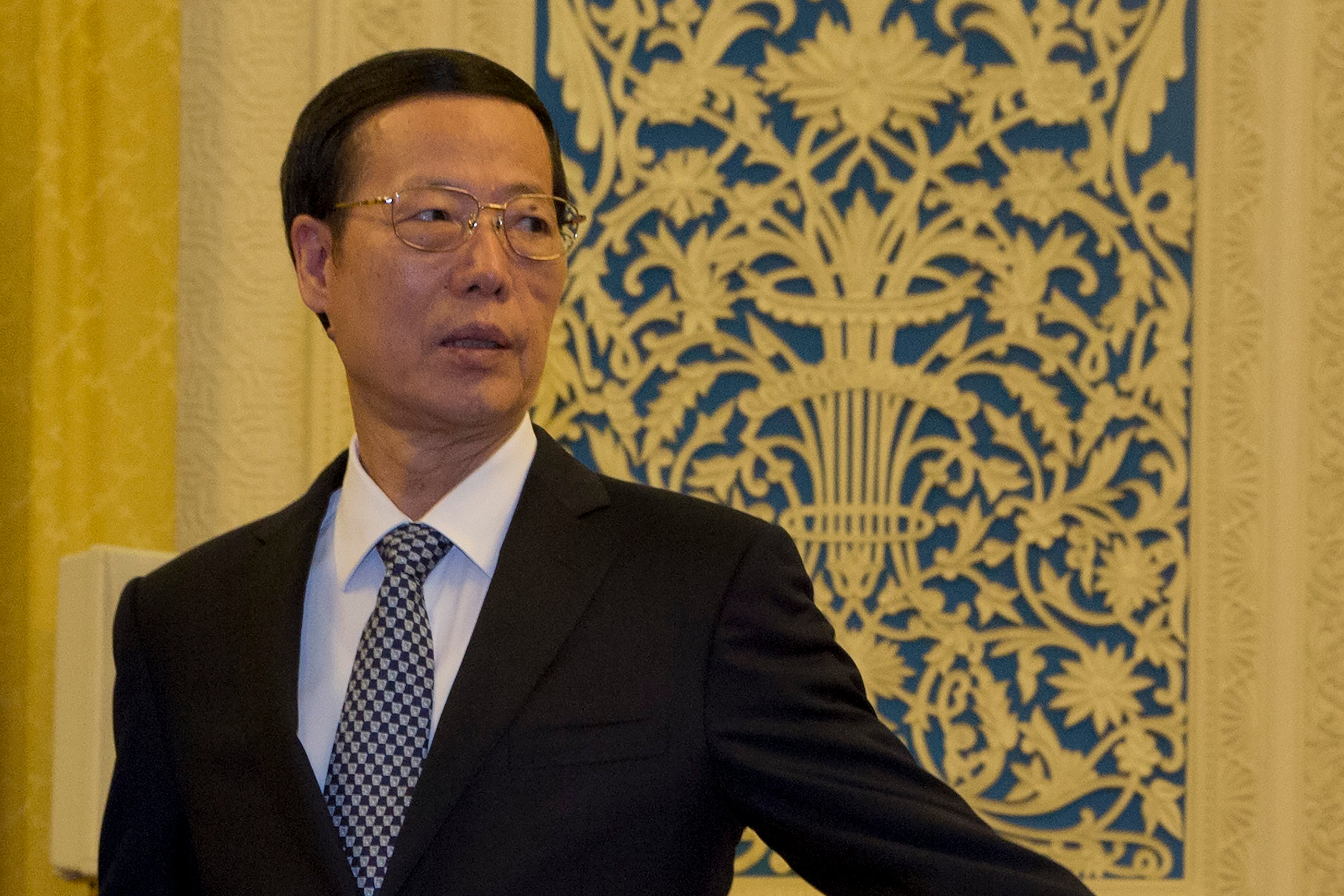 El ex vice presidente chino Zhang Gaoli