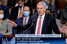 Kevin McCarthy divaga por 8 horas en la Cámara de Representantes y retrasa votación