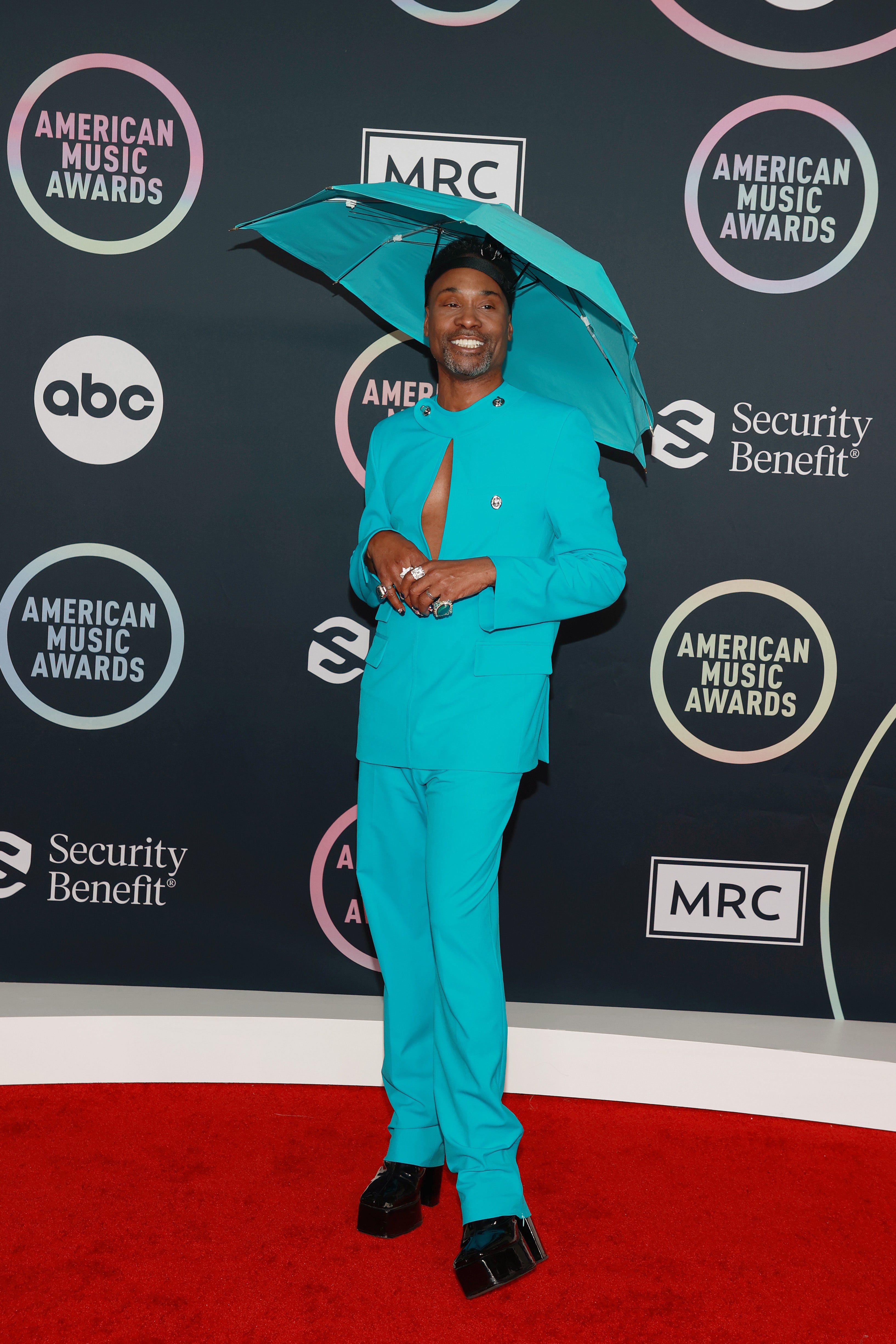 Billy Porter attends the 2021 AMAs