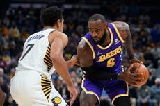 James regresa de suspensión y encabeza triunfo de Lakers 