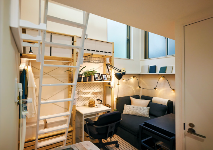 Ikea llenó el apartamento con soluciones que ahorran espacio