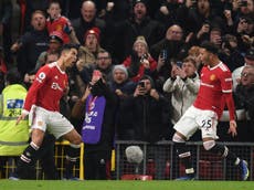 Penalti de Cristiano Ronaldo sella la victoria del Manchester United en un juego de suspenso contra el Arsenal
