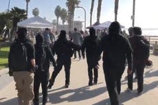 Acusan a “antifascistas” de atacar a partidarios de Trump en manifestación