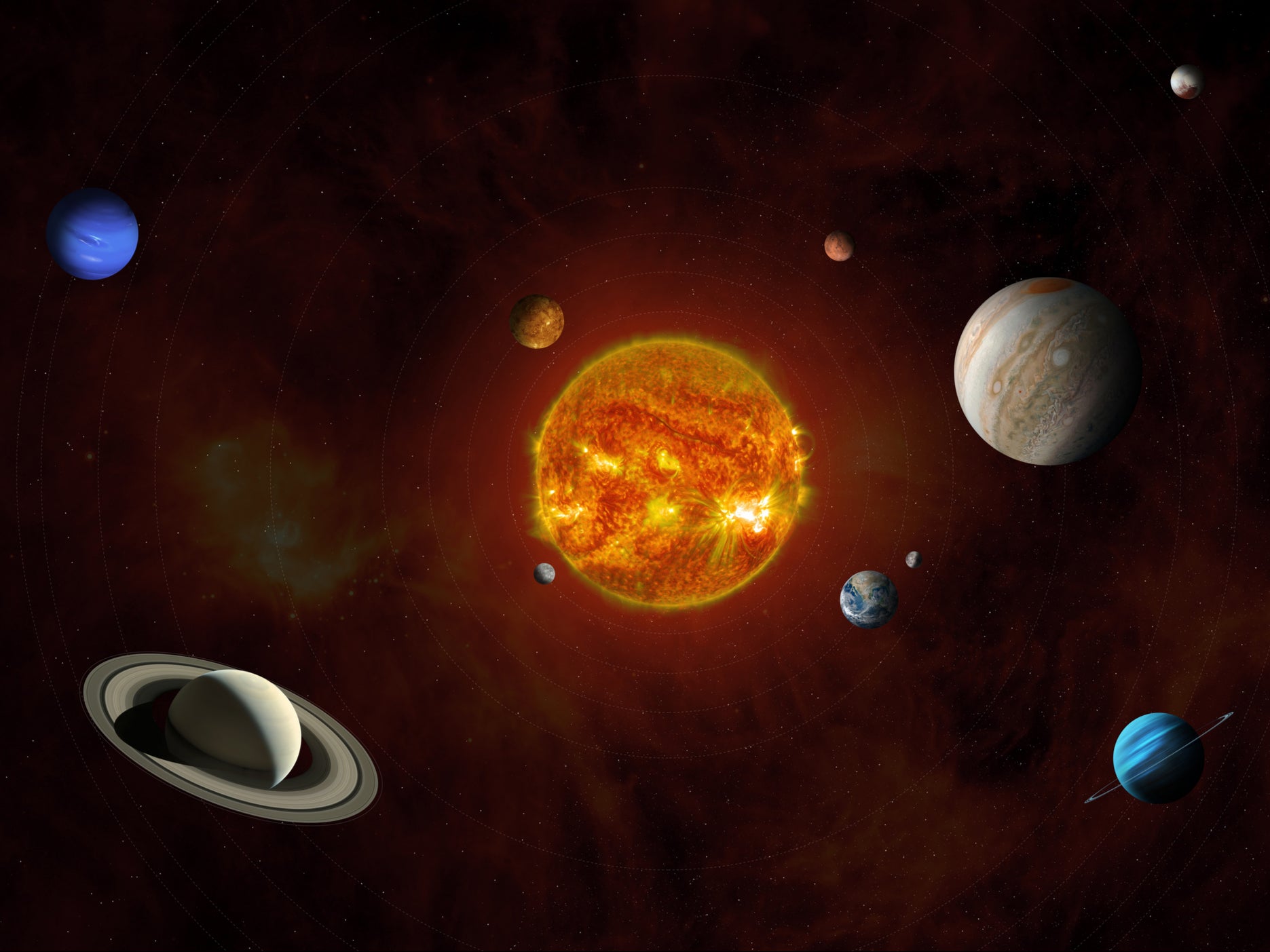 La física detrás del sistema solar fue objeto de investigación durante mucho tiempo