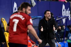 Barcelona no levanta cabeza y empata con Osasuna