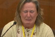Kim Potter tiembla y llora en corte mientras le muestran vídeo del tiroteo de Daunte Wright