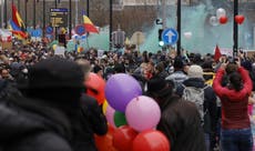 Protestas en Bélgica contra medidas antiCOVID