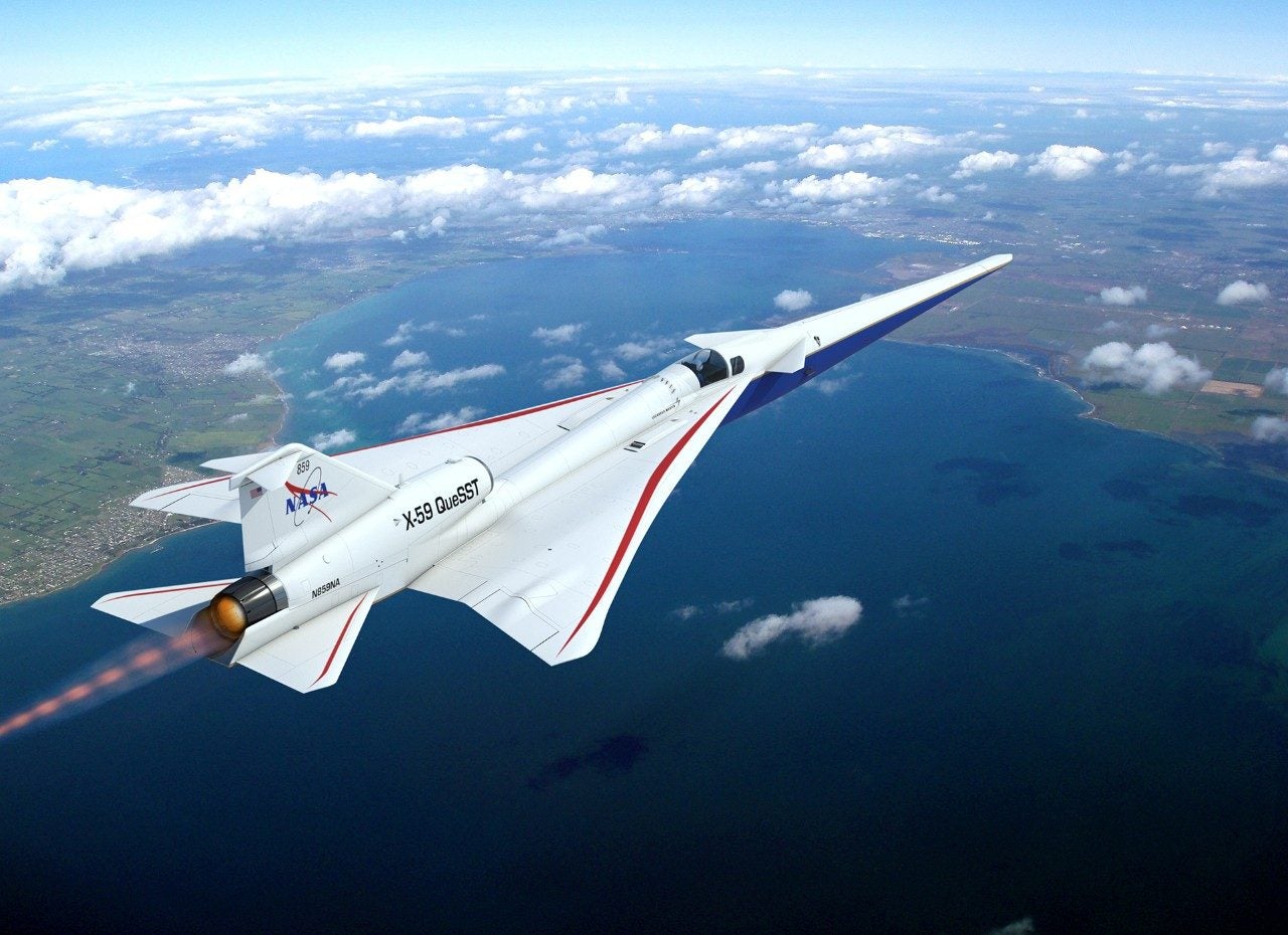 El Lockheed Martin X59 está diseñado para romper la barrera del sonido