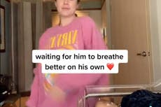 Madre desata polémica tras publicar en TikTok una rutina de baile junto a su bebé enfermo en el hospital