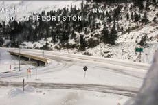 La nieve golpea California y congela noroeste de EEUU