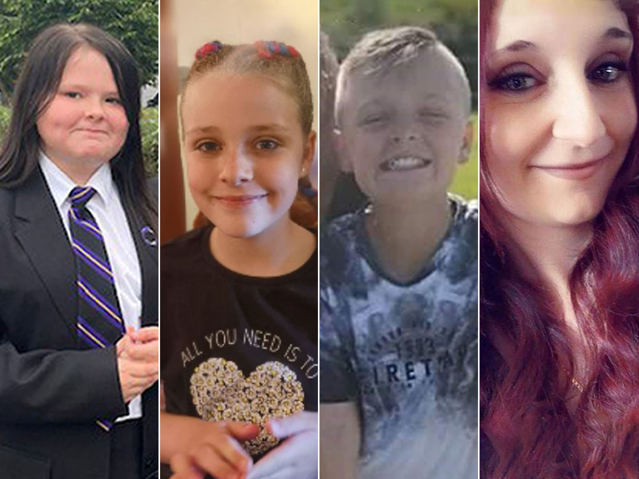 Las cuatro víctimas, Connie Gent, Lacey Bennett, John Paul Bennett y Terri Harris