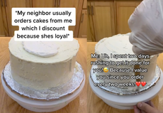 Pastelera provoca debate después de pedirle a vecina que pague por pastel: “yo no habría cobrado”